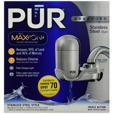 PUR NEW Advanced Faucet Water Filter Stainless Steel Style FM-4000B by PUR - B018A2SVVY